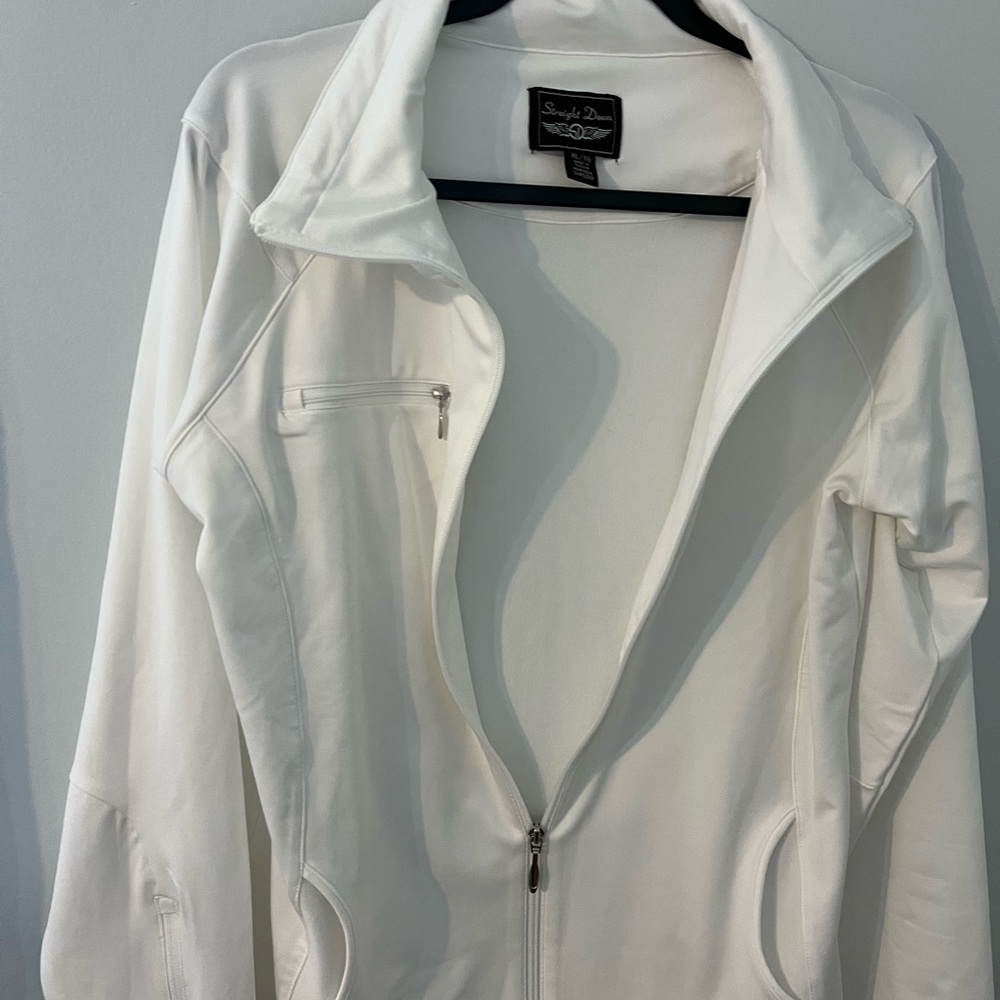 Straight Down Women's White Jacket Size XL - Picture 10 of 11